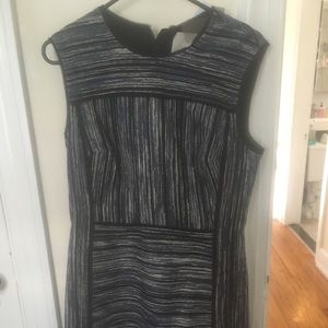 NWT Jason Wu blue tweed metallic dress